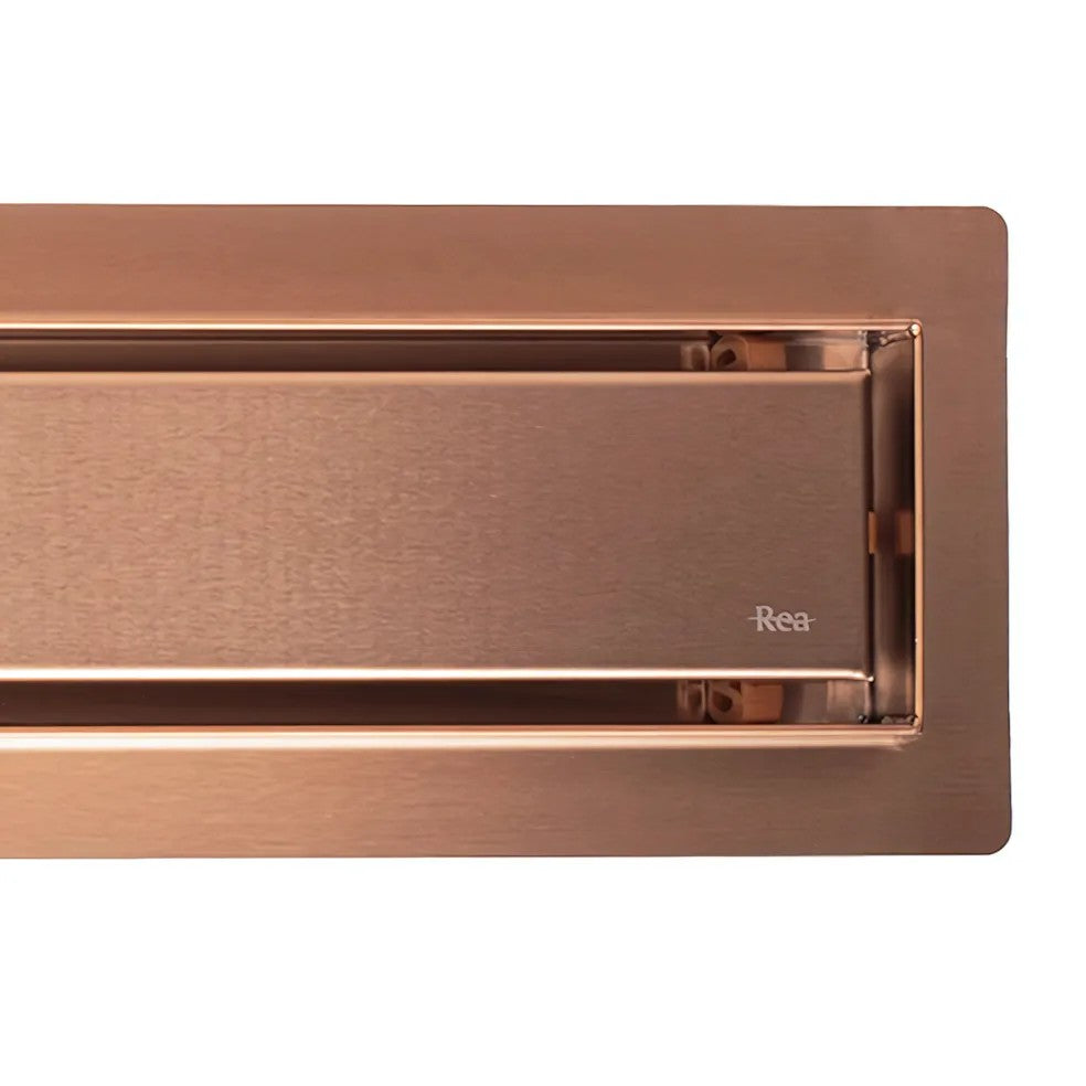 Odtokový žlab Rea Neox brush copper 60  6