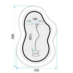 Zrcadlo LED UNO 80x55 cm  6