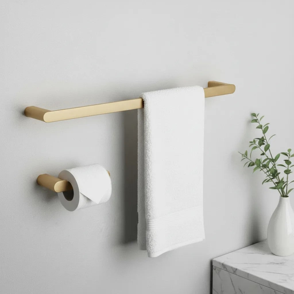 Sada koupelnových doplňků Mati Brush Gold 4 díly  6