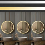 Zrcadlo LED 90cm MMJ BRUSH GOLD  6