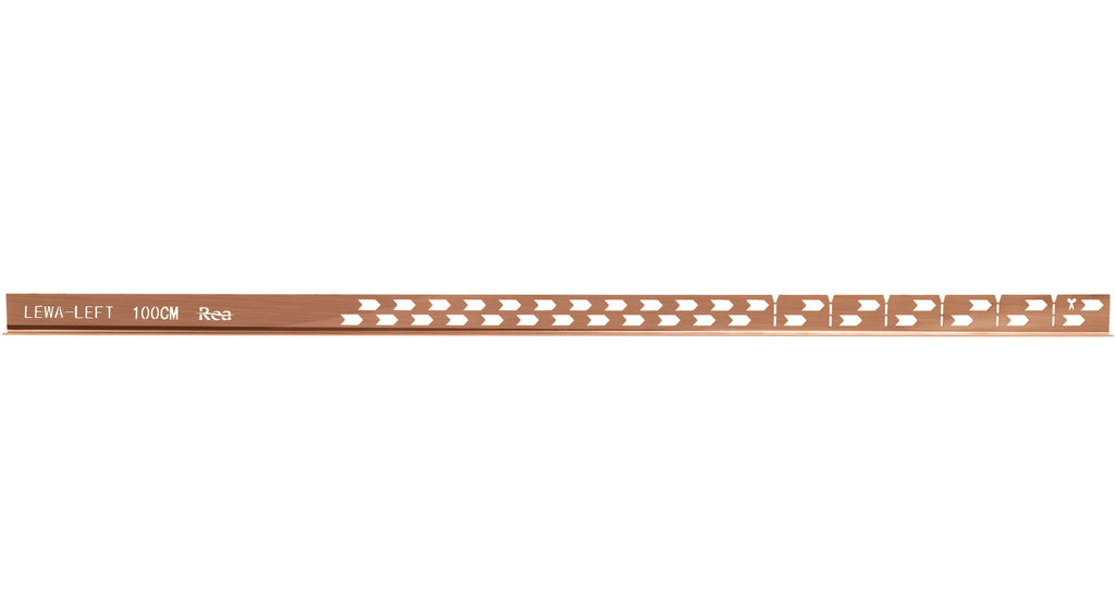 Spádová lišta sprchové vaničky 100cm Brush Copper vlevo 6