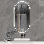 Zrcadlo LED OVL 50x100cm Black  6