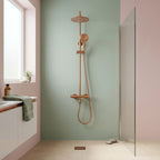 Sprchová sada s termostatem REA LUNGO Diamond - Copper Brush  6
