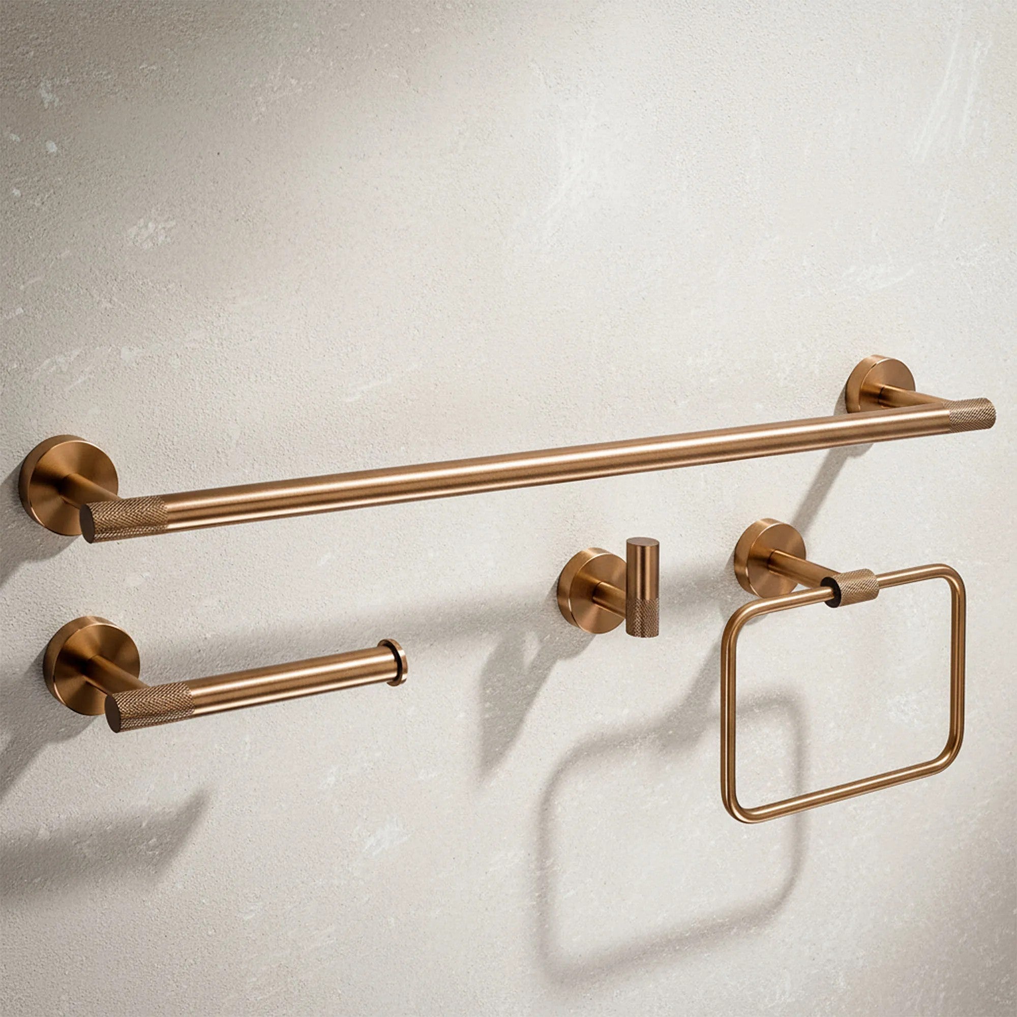 Sada koupelnových doplňků GRID Brush Copper 4 díly  6