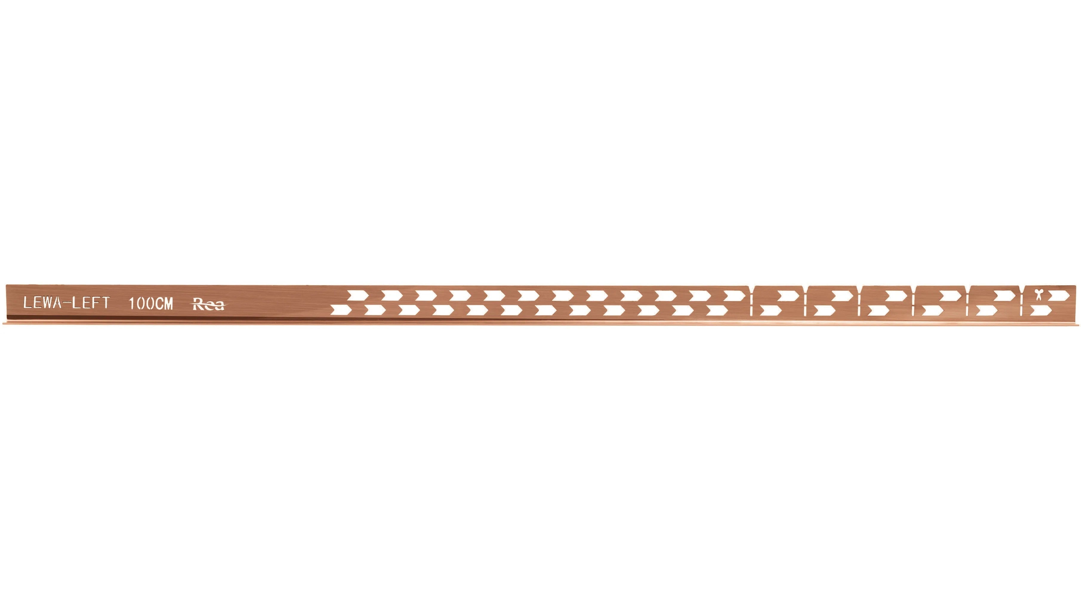 Spádová lišta sprchové vaničky 100cm Brush Copper vpravo 6