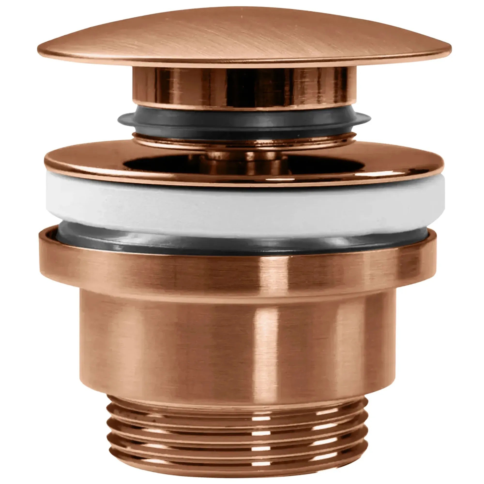 Umyvadlový sifon s univerzální výpustí click-clack - REA COPPER MAT  6