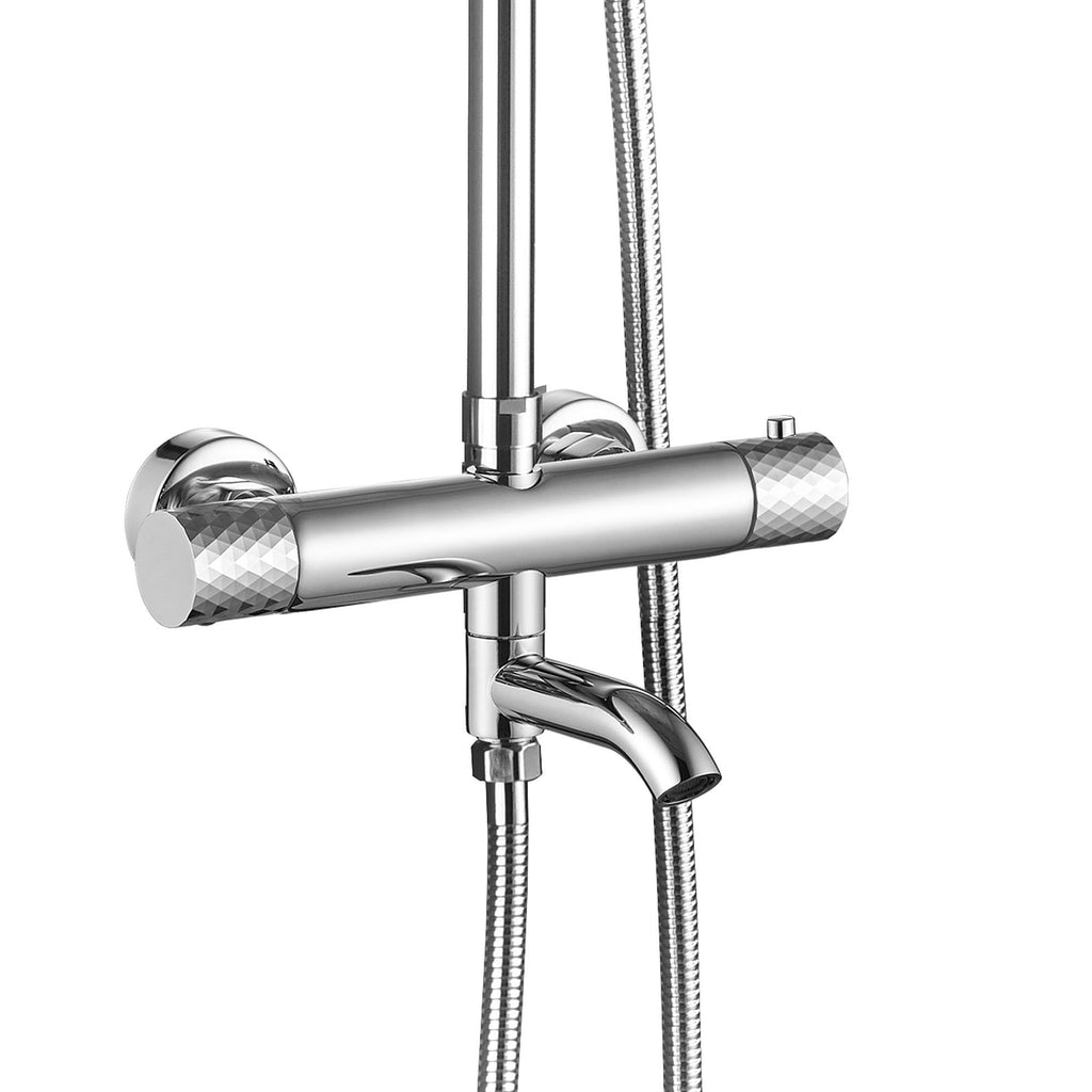 Sprchová sada s termostatem REA LUNGO Diamond - Chrome  6