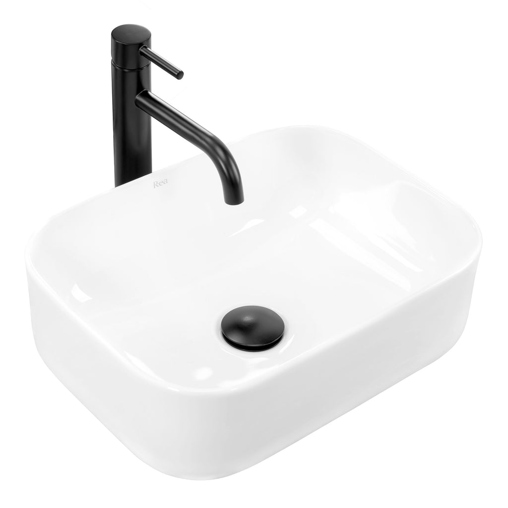 Umyvadlo na desku Rea Demi Mini White  1