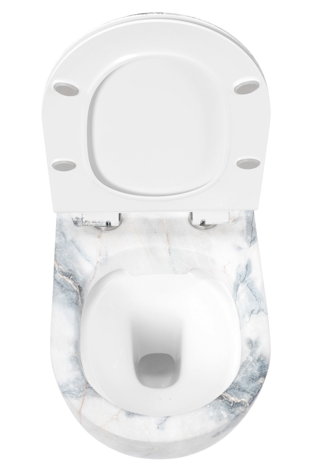 Závěsná WC mísa Rea Carlos Slim Rimless - matná žula  4