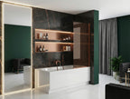 Paravan vanový Rea Elegant Brush Copper 80  9