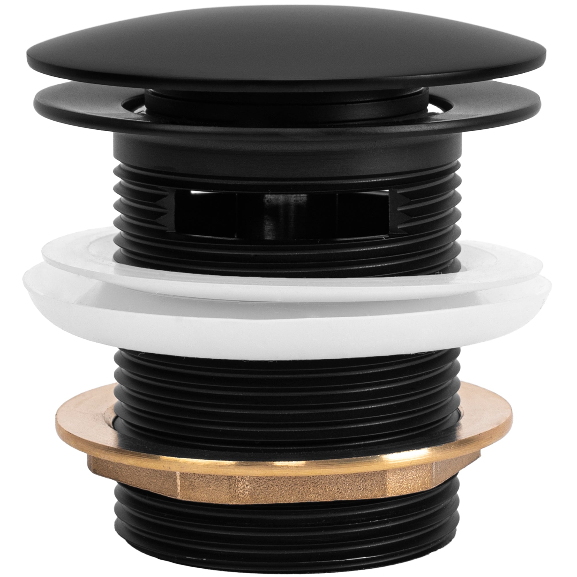 Univerzální vanová výpusť REA Click-clack - Black 6cm  2