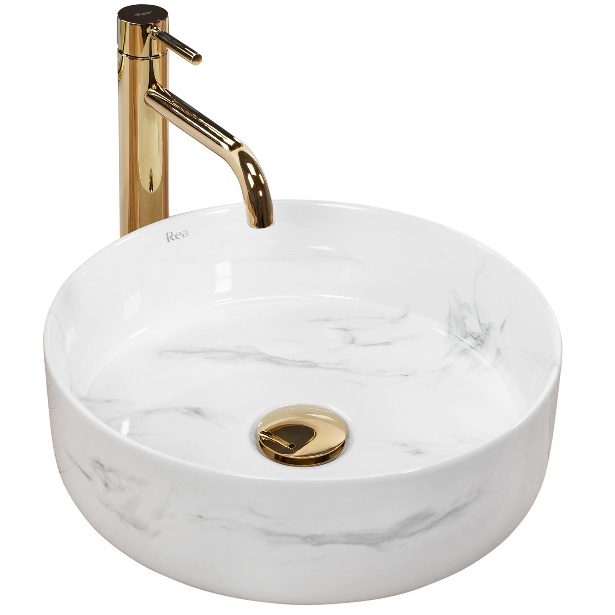 Umyvadlo na desku REA SAMI Nature Marble  1