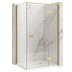 Sprchový kout Rea Atlas 120x80 Brush Gold vpravo 1