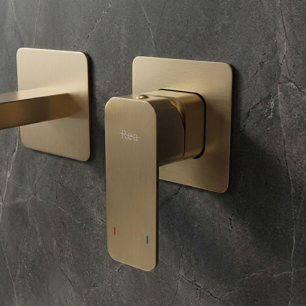 Podomítková vanová baterie REA Arlo Brush Gold  3