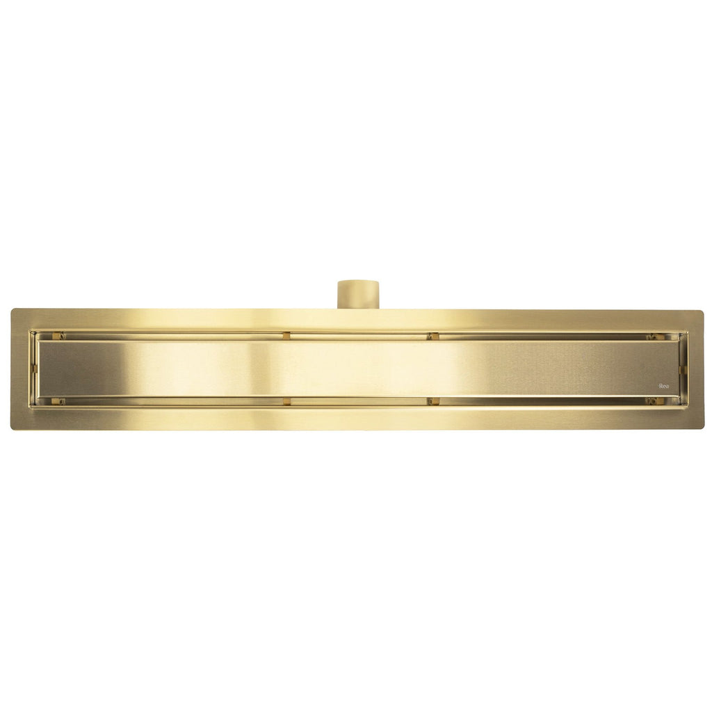 Odtokový žlab Rea Neox brush gold 60  6