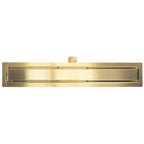 Odtokový žlab Rea Neox brush gold 60  6