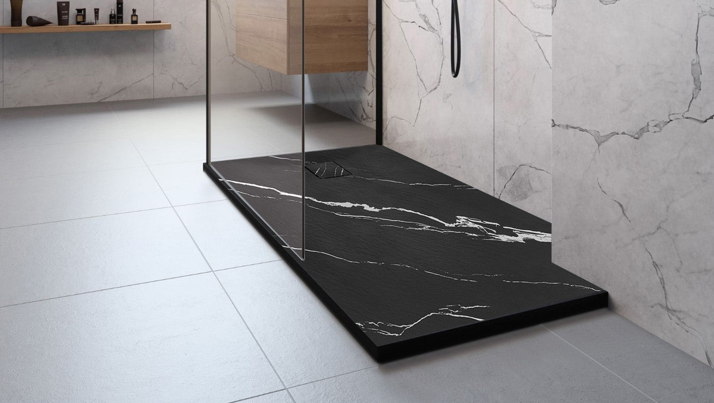 Sprchová vanička Magnum CARRARA BLACK 80x100  3