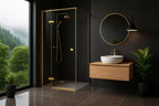 Sprchový kout Rea Atlas 120x100 Brush Gold vpravo 2