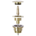 Sada Linda Kámen/mramor + vysoká baterie Lungo zlatá + univerzální zlatá výpusť  7