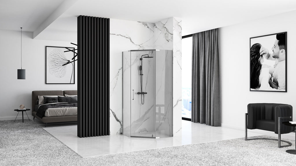 Sprchový kout AXIN 90x90 - chrom Bez sprchové vaničky 10