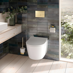 Podomítkový WC systém K011A-Q + tlačítka T Brush Gold  2