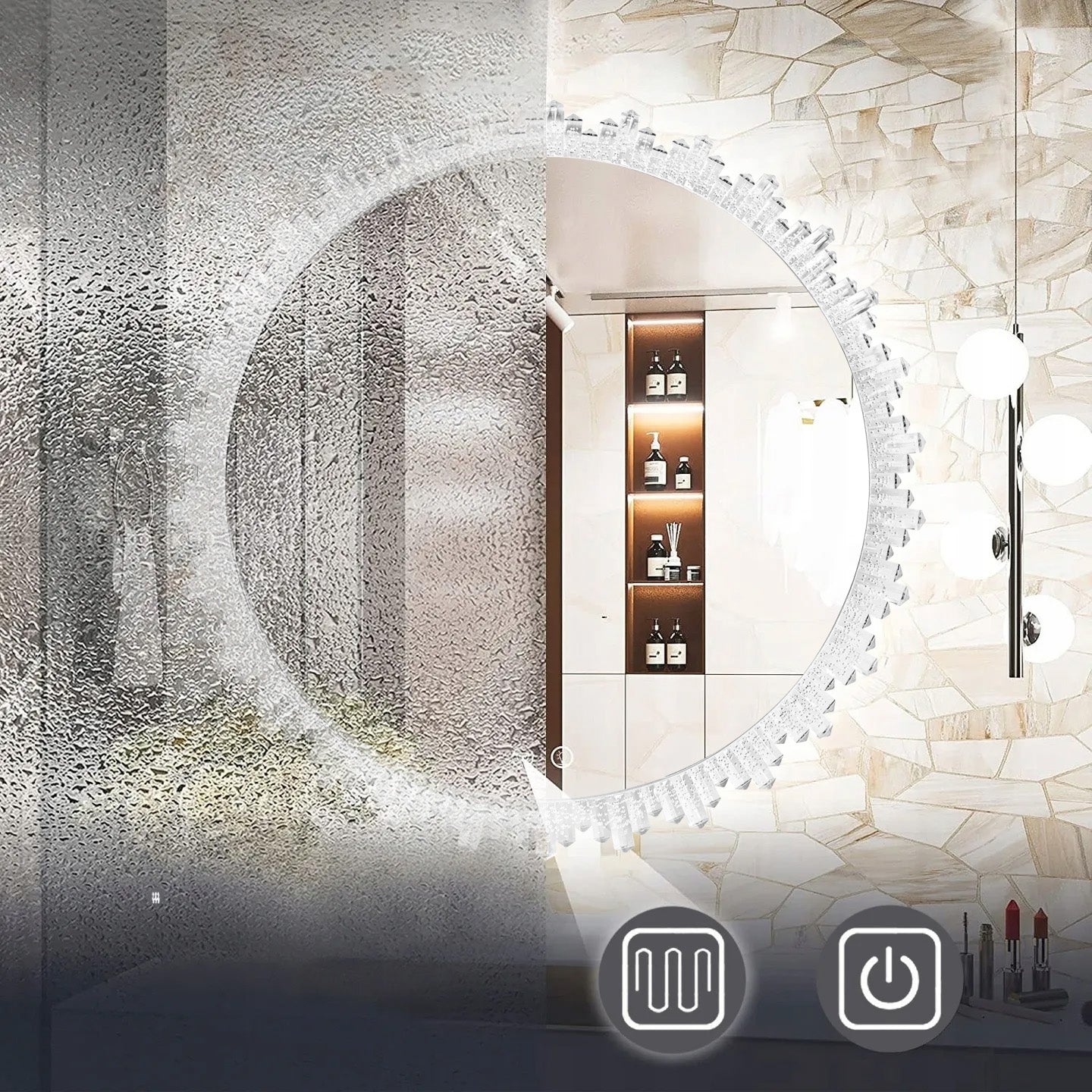 Zrcadlo LED 80cm X013  5