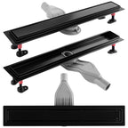 Odtokový žlab REA Neox Superflow Black  90  1