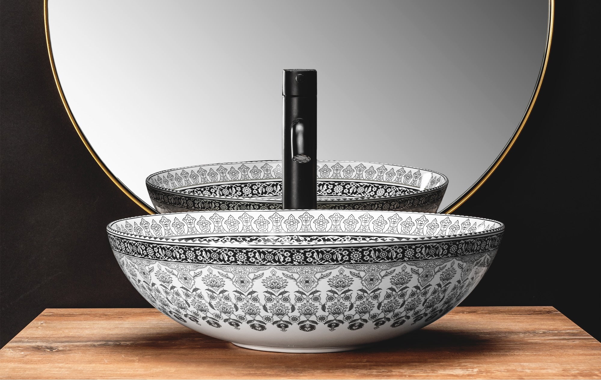 Umyvadlo na desku REA ARTE dark grey  5