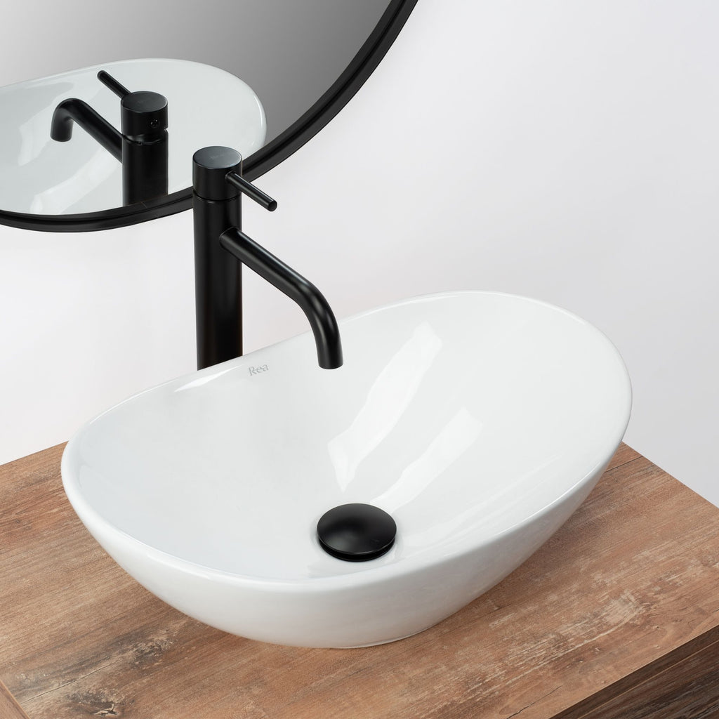 Umyvadlo na desku REA Royal Mini White  7