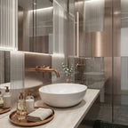 Podomítková vanová baterie Rea Foster Brush Copper  7