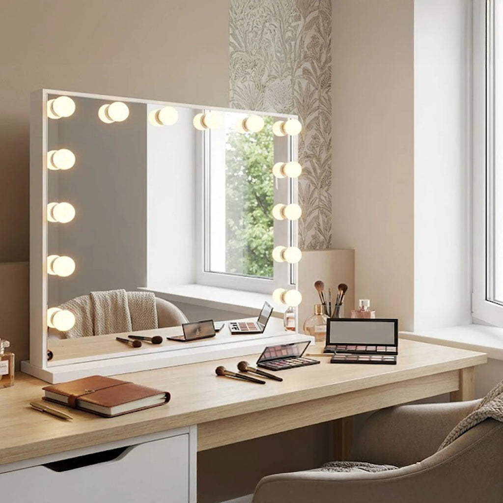 Zrcadlo LED HOLLYWOOD White 80x60  7