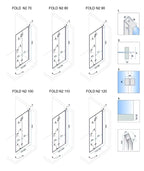 Skládací sprchový kout REA FOLD N2 90 x 110 7