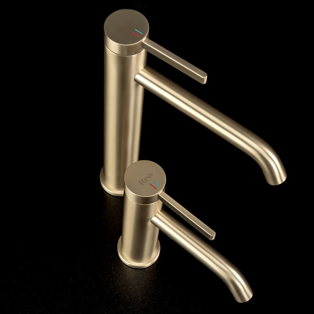 Koupelnová baterie Rea Rivo Brush Gold  7