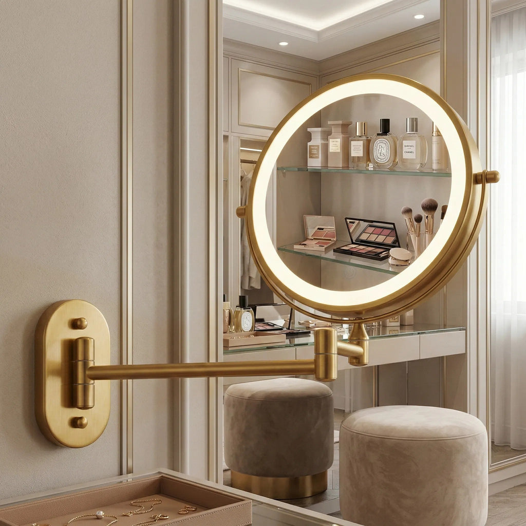 Zrcadlo LED Glow Old Gold  7