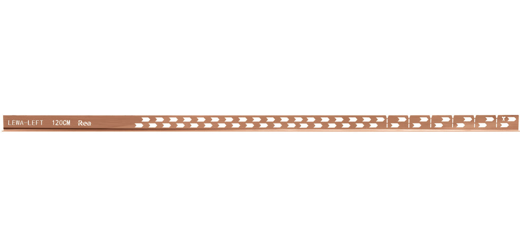 Spádová lišta sprchové vaničky 120cm Brush Copper vlevo 7