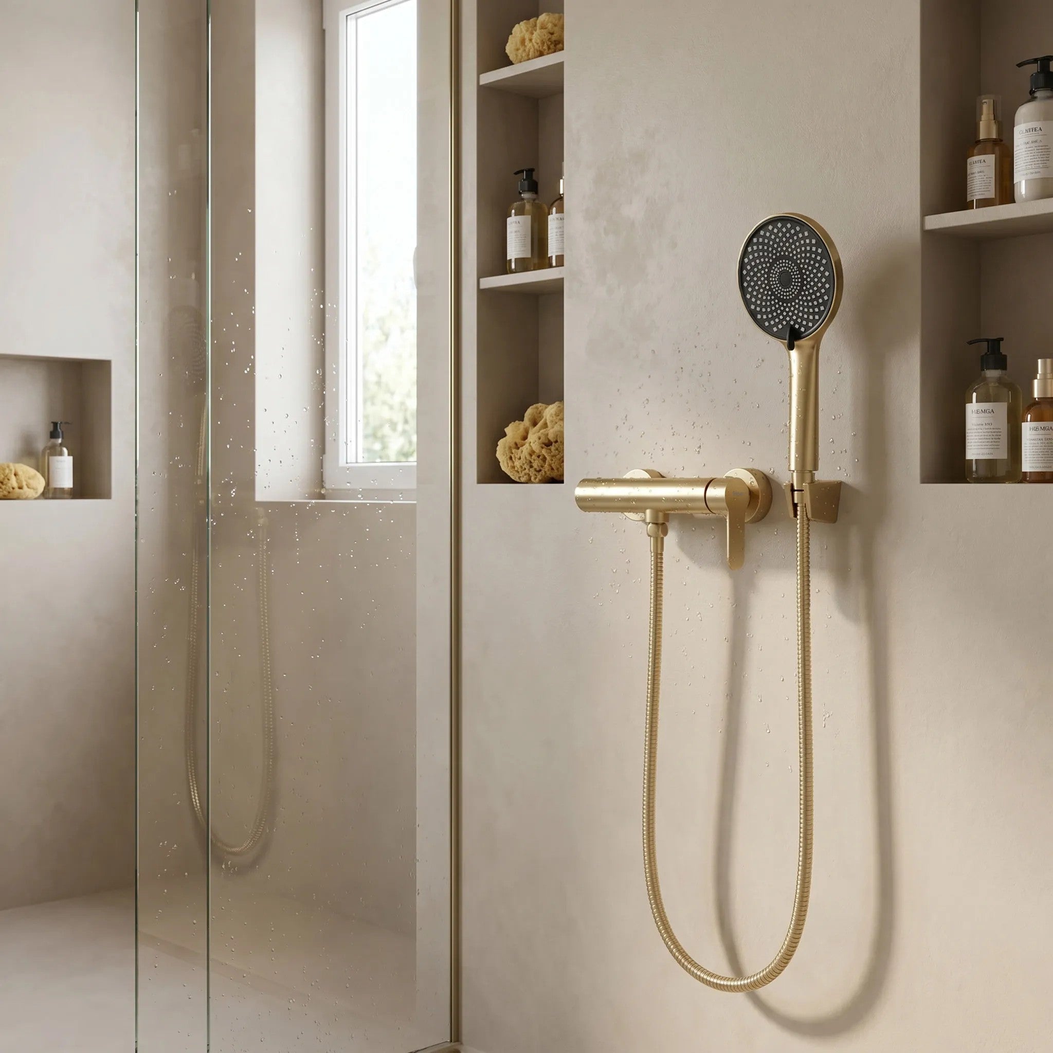 Sprchová baterie REA Arcos Brush Gold  7