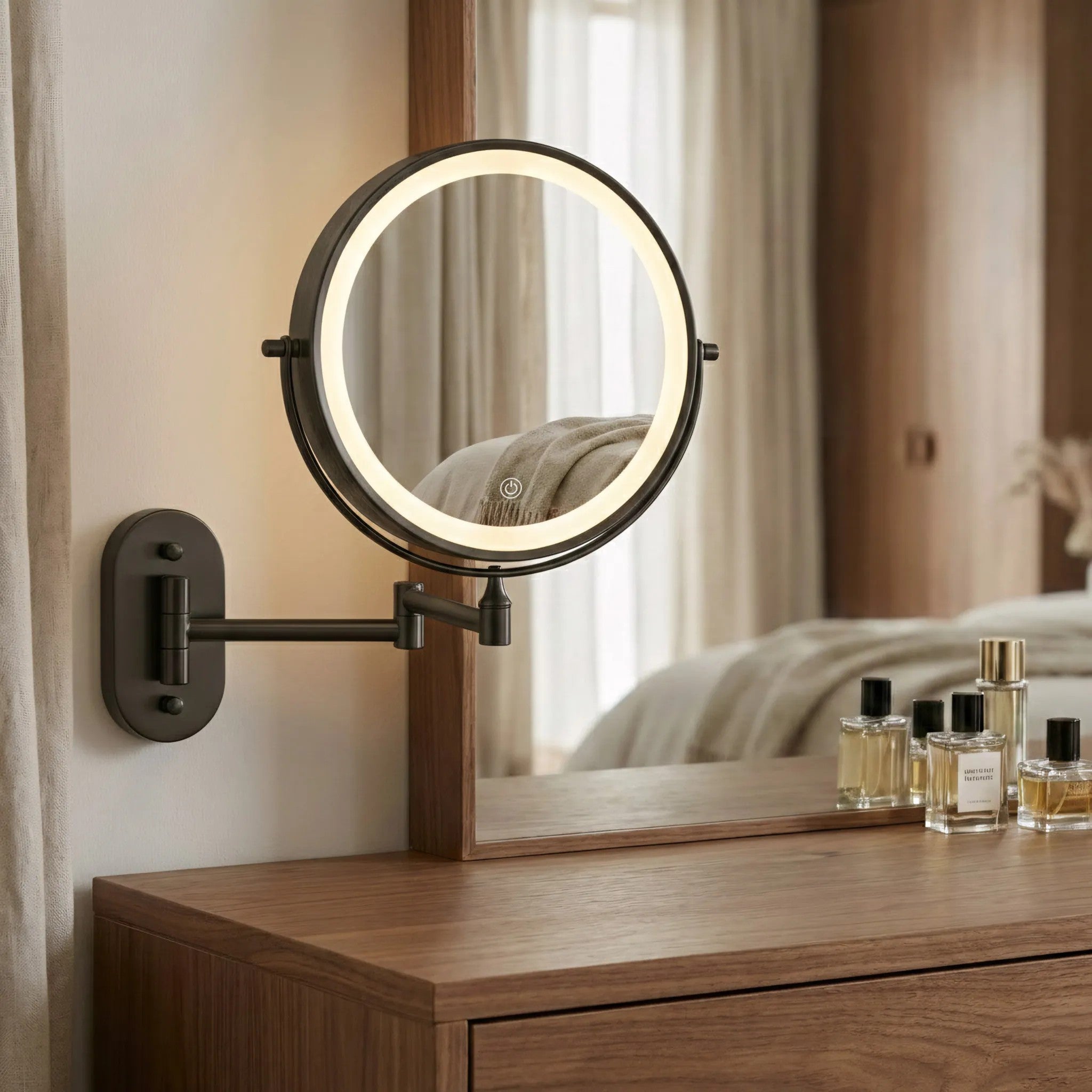 Zrcadlo LED Glow Black  7