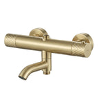 Sprchová sada s termostatem REA LUNGO Diamond - Gold Brush  7