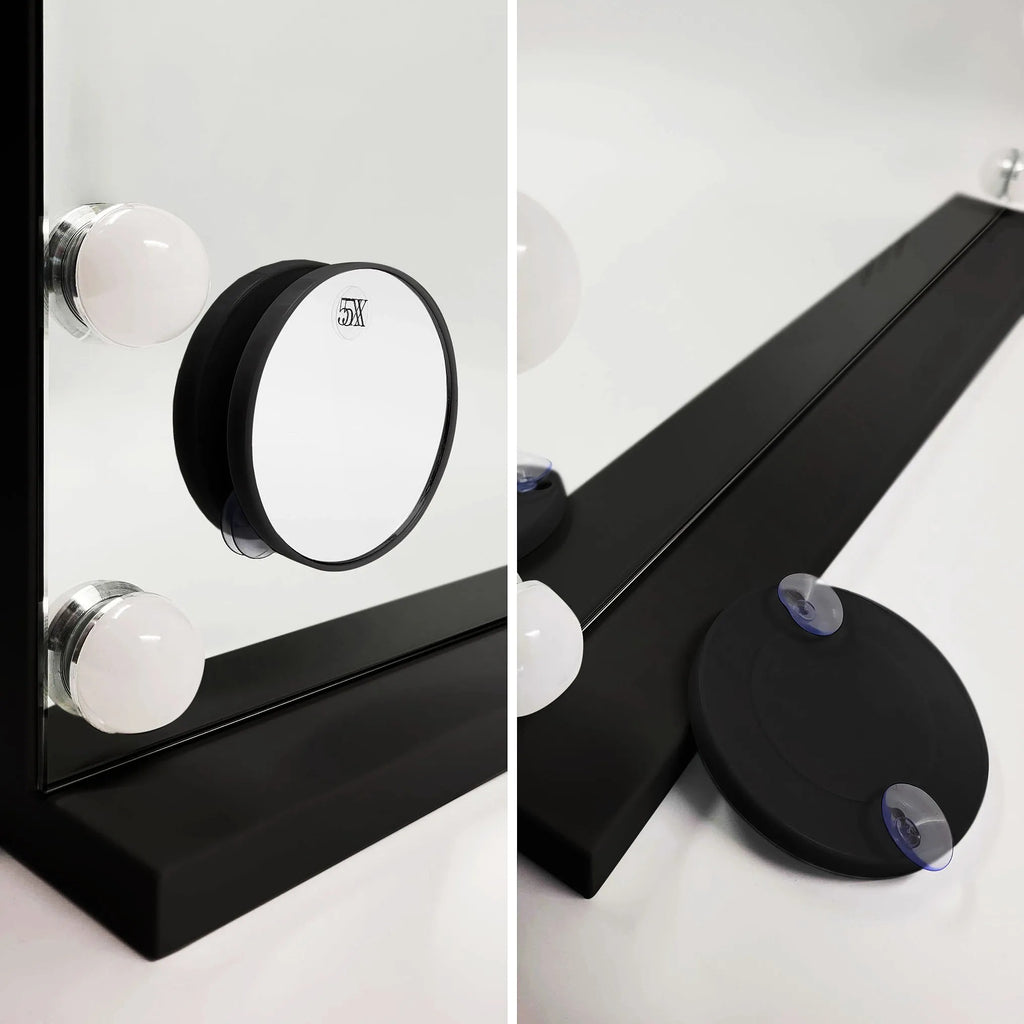Zrcadlo LED HOLLYWOOD Black  7