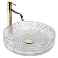 Umyvadlo na desku Rea Cristal Transparent 39  1