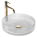 Umyvadlo na desku Rea Cristal Transparent 39  1