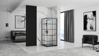 Sprchový kout REA CONCEPT 90x90 - černý Se sprchovou vaničkou Savoy 2