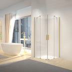Sprchová kabina REA Montana Double Gold Brush 90x90  1
