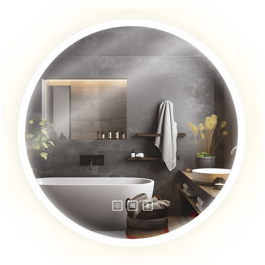 Zrcadlo LED BLUETOOTH FFJ 80cm  1