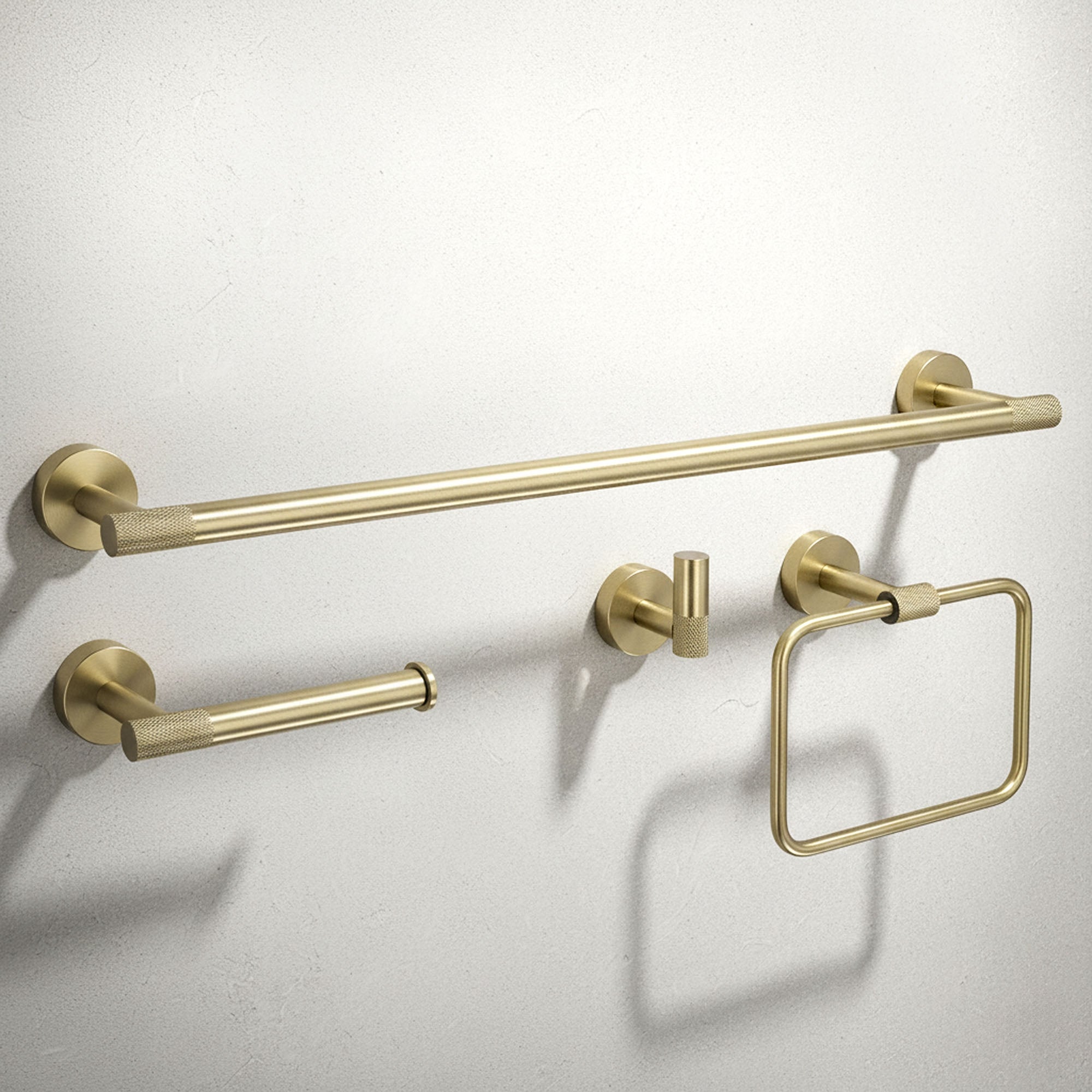 Sada koupelnových doplňků GRID Brush Gold 4 díly  1