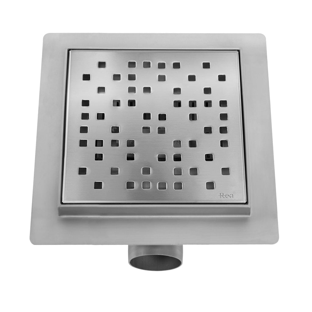 Odtokový žlab REA DOTS 150x150 Nickel Brush  4