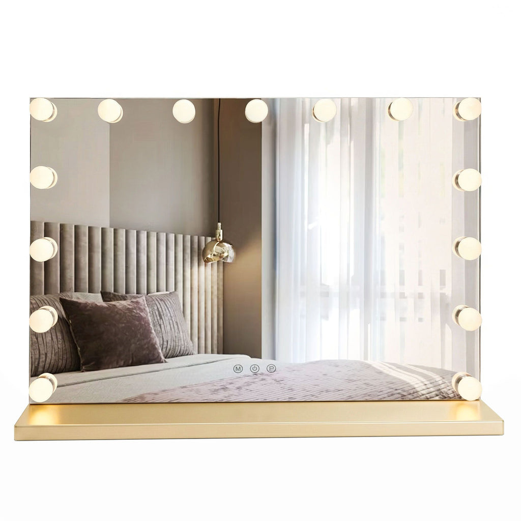 Zrcadlo LED HOLLYWOOD L.Gold 80x60  2