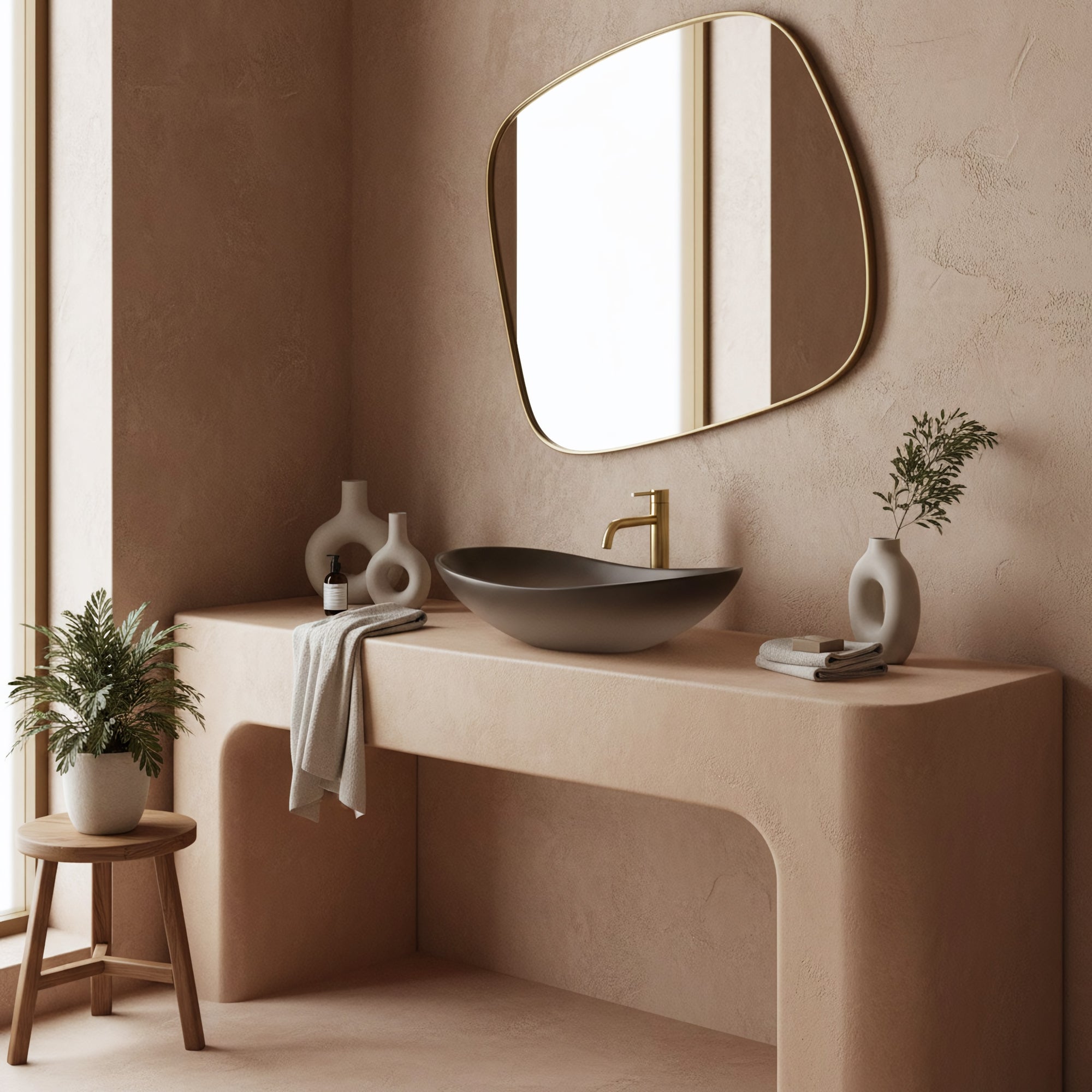 Umyvadlo na desku REA Royal Ombre  5