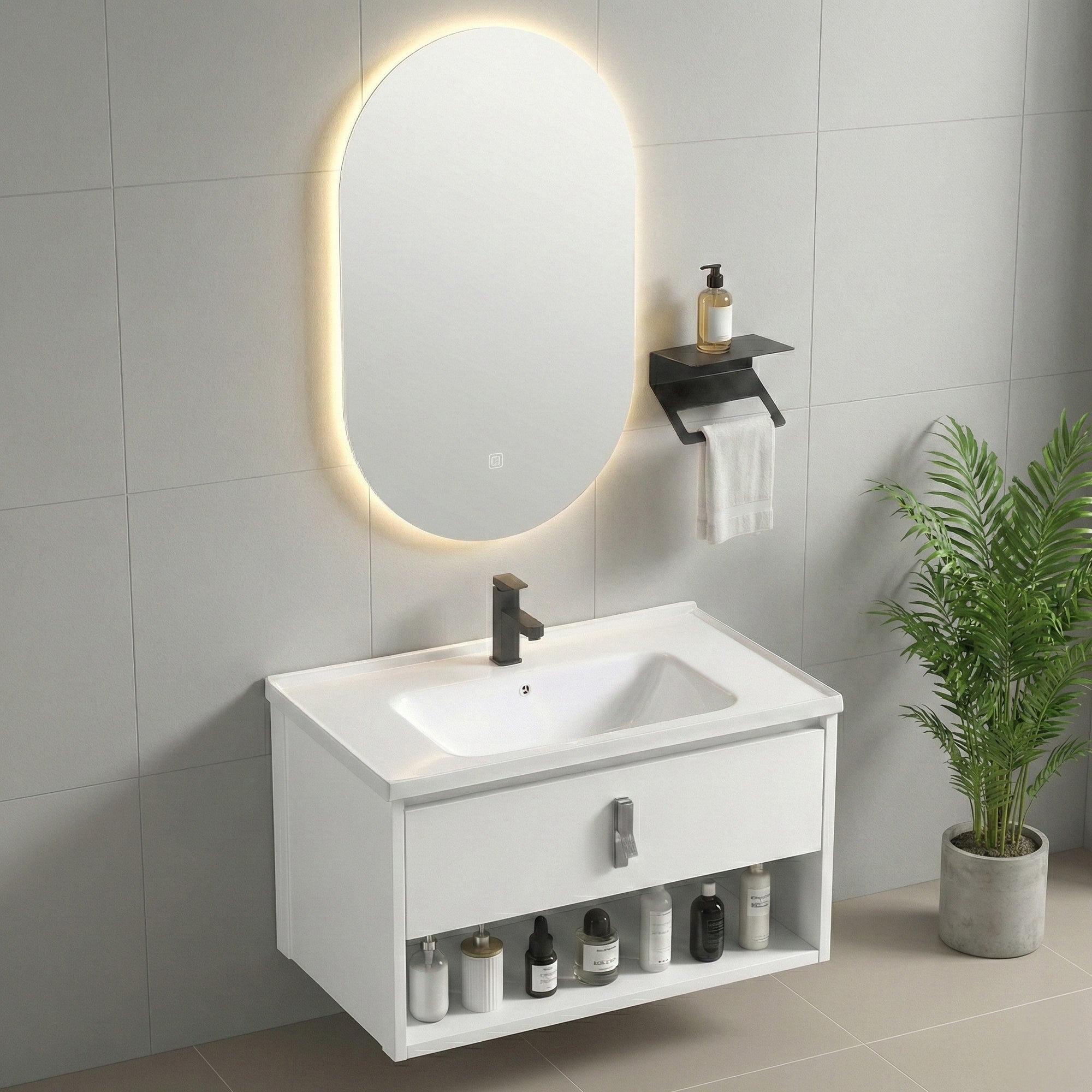 Sada koupelnového nábytku s umyvadlem Toledo 60cm White  3