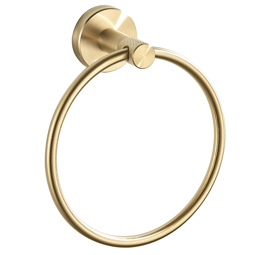 Koupelnový věšák Ring 6610 Modern Brush Gold  3